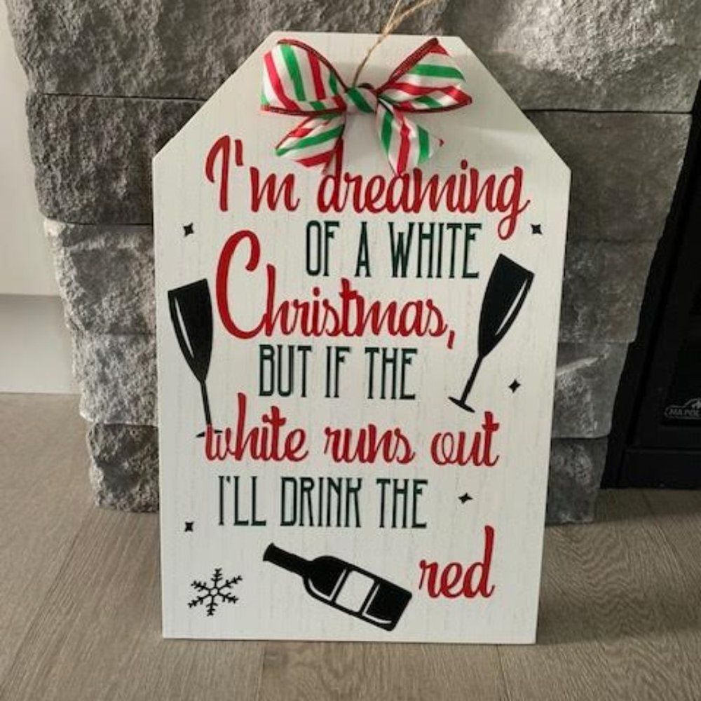 Christmas sign decor wood